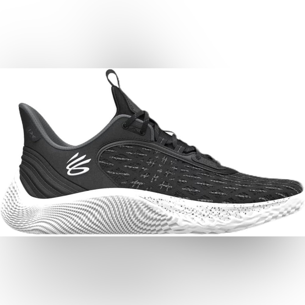 UA Curry Flow 11.5 TB Black White Under Armour Basketball Shoes Mens NBA NCAA
